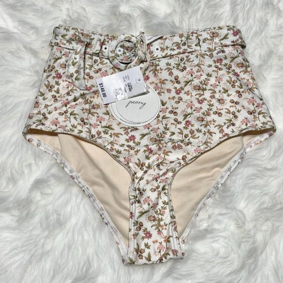 Peony Women's Size 2 Floral Bikini Top And Bottom NEW NWT - Picture 6 of 7